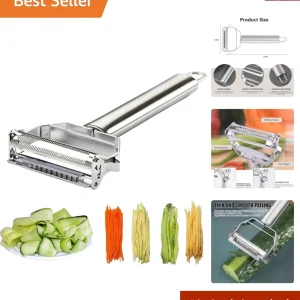 ReNext Multifunction Stainless Steel Julienne Peeler Vegetable Peeler Double ...