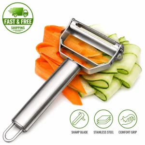 Multi Function Vegetable Peeler Stainless Steel Julienne Fruit Cutter Tool