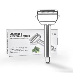 Stainless Steel Dual Blade Peeler Julienne Slicer Fruit Vegetable Tool