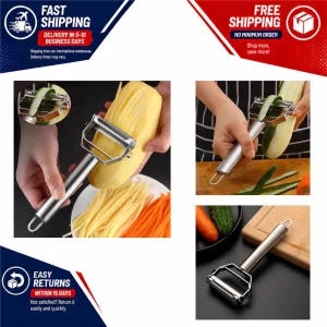 Stainless Steel Vegetable Peeler Double Head Julienne Kitchen Tool