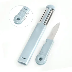 Multi-function Stainless Steel Peeler, Dual Julienne Grater Vegetable and Peeler